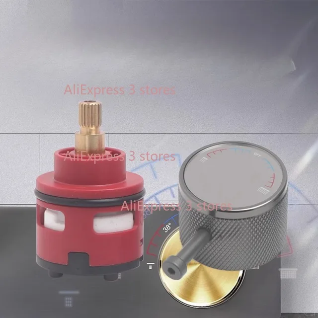 1pc Shower Valve Ceramic Faucet Cartridge Way Shower Diverter Mixing Faucet Replacement Parts Sizes35mm 1