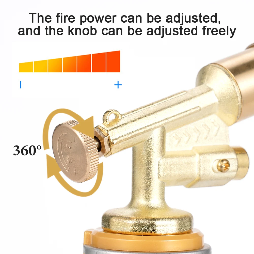 Welding Torch Gas Burner Flame Gun Blower Pure Copper gas torch welding torch gas burner Brazing Cooking Barbecue Auto Ignition Gun Kitchen Baking Tool
