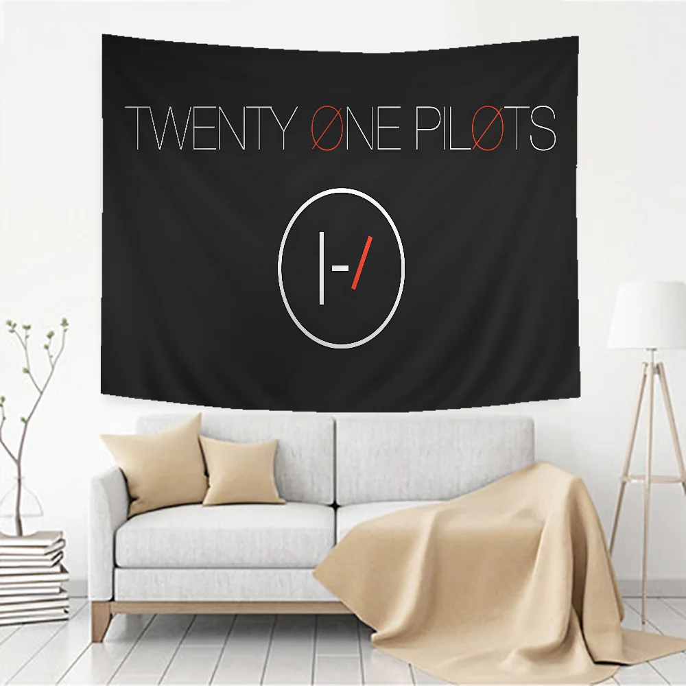 Twenty One Pilot Hintergrund Stoffschild Poster Banner für Neujahr Party Dekoration Foto Requisiten Hintergrundzubehör – Detail 16