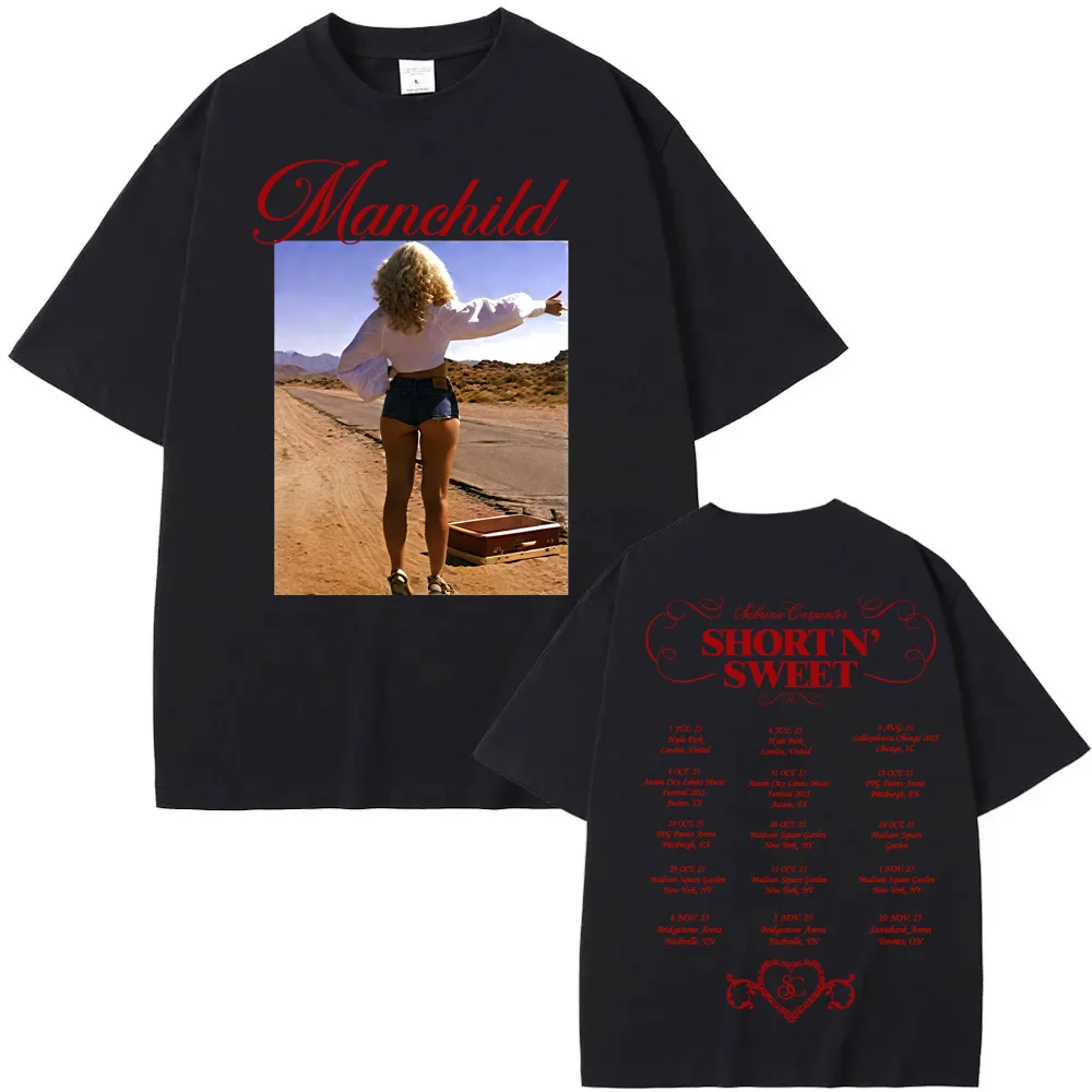 Sabrina Carpenter - Manchild T Shirt Sleeve Fashion Tee-shirt
