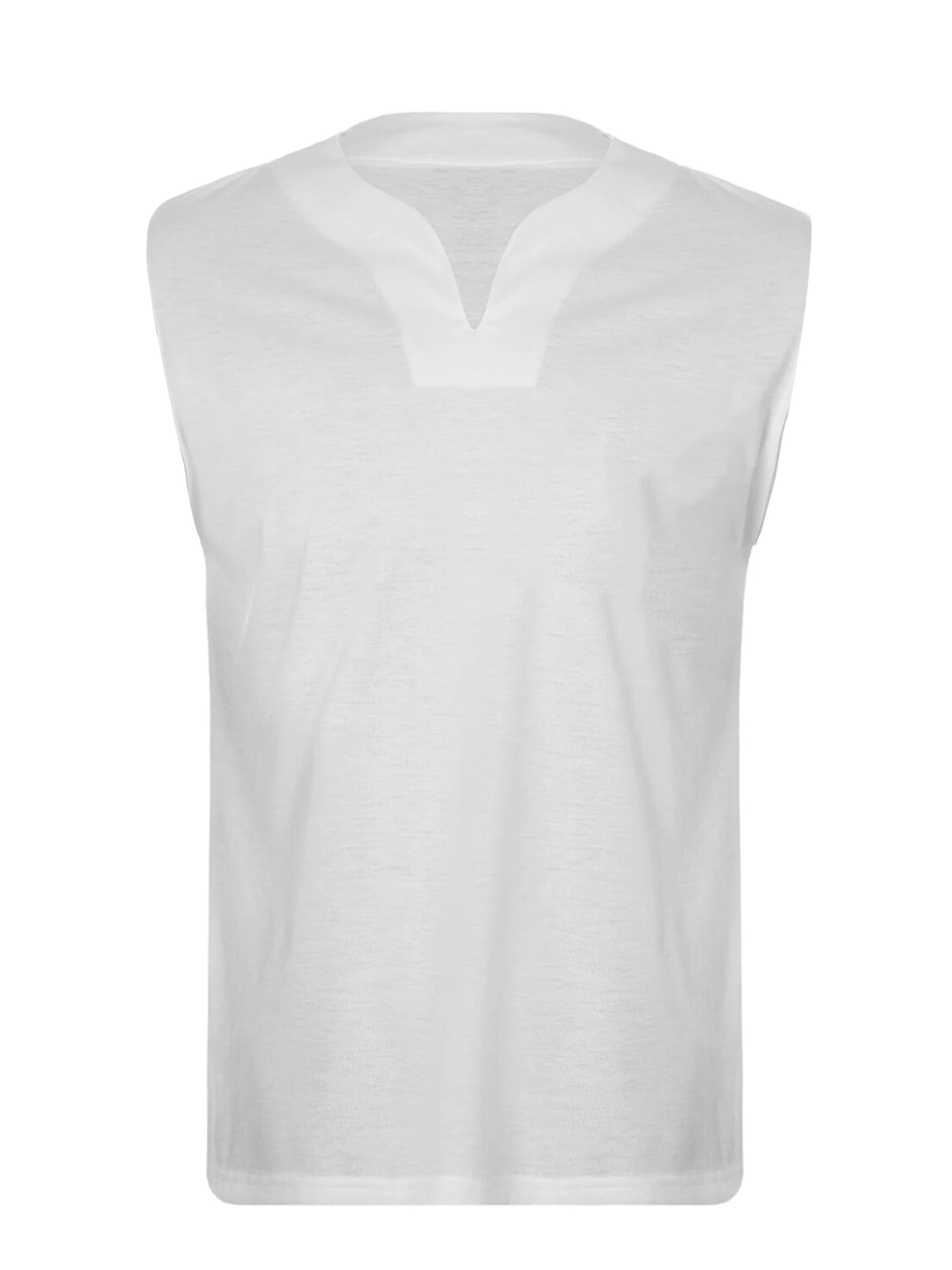 Men's Fitness Vest V-neck Sleeveless Training T-shirt Outdoor Running Casual Sports Vest men sport tees