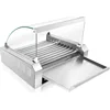 Electric 30 Hot Dog 11 Roller Grill Cooker Machine with Cover 1400-Watt - Commercial Grade 4