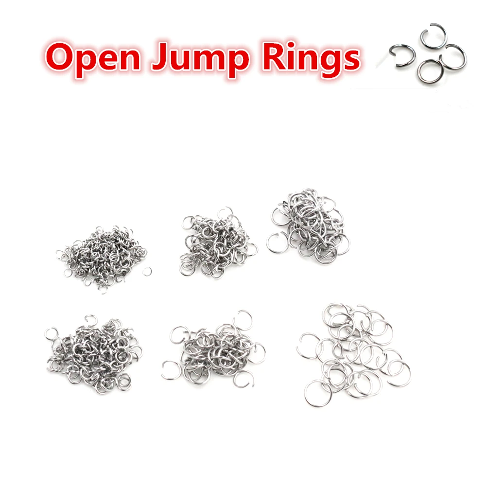 오픈 점프 반지 200 pcs/lot 3 4 5 6 7 8 10 mm 오픈 JumpRings DIY 쥬얼리 만들기 목걸이 팔찌 발견 커넥터 용품