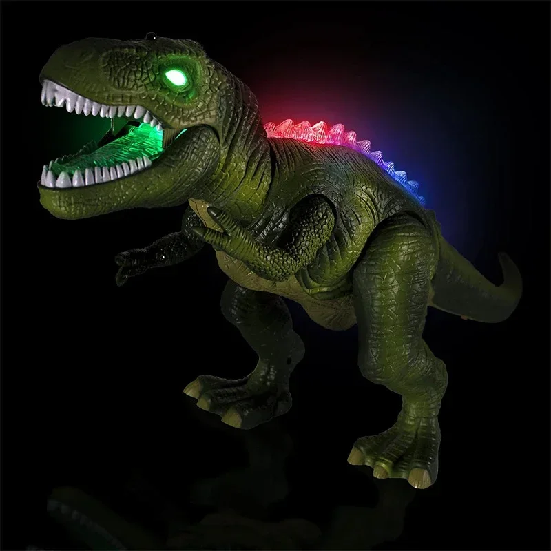 Electric RC Dinosaur Kids Pet Toys Tyrannosaurus Rex Remote Control Animal Model Eyes Shine Walk Sounds For Boy Children Gifts 5