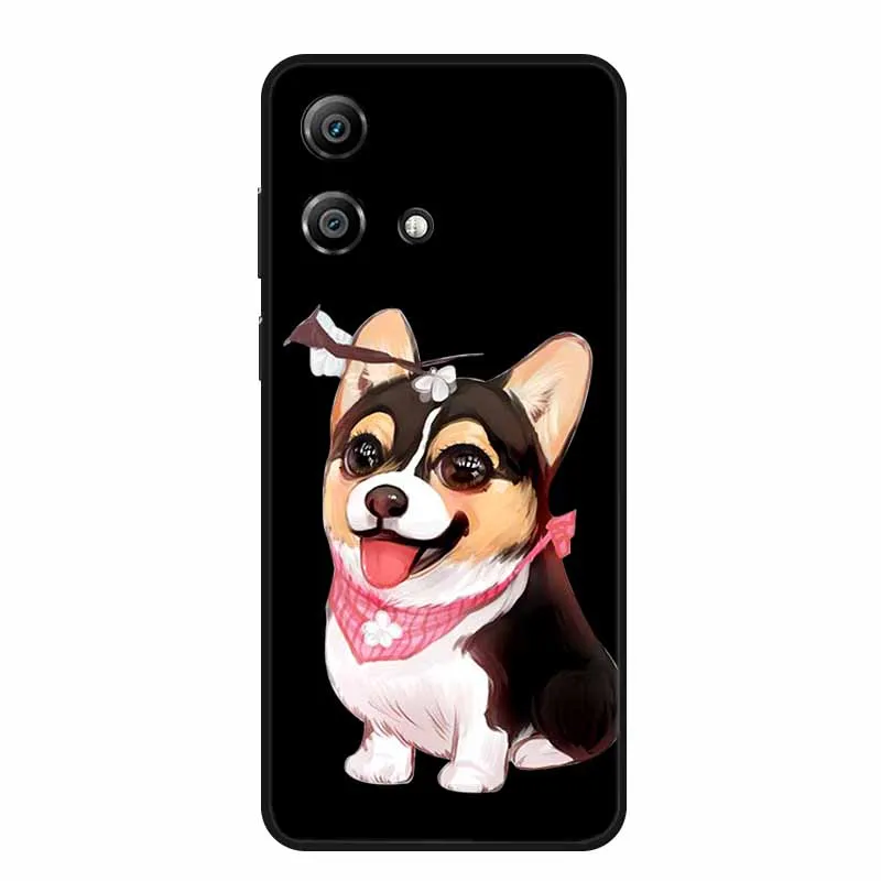 Charming Cartoon Cat Black Silicone Soft Phone Case
