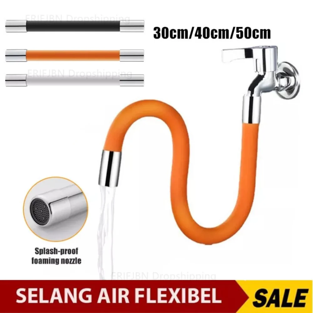 360° Rotating Faucet Extension Extender Bending Flexible Hose Water Tap