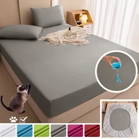 California King Size Double Bed Sheets,100% Waterproof Bed sheet,Double Layer Fabric Mattress Cover,Queen King Size Bed Cover 1