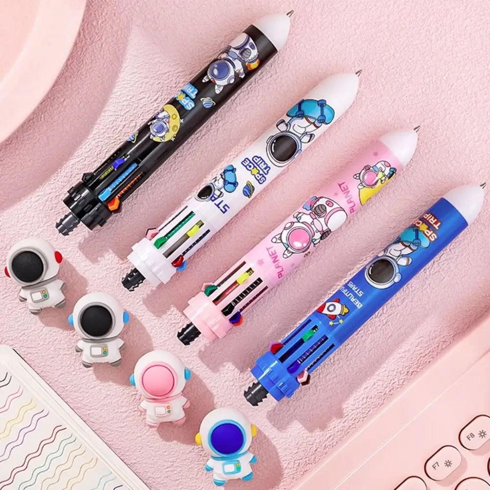 

Astronaut Multifunctional Marking Drawing 10 Color Ballpoint Pen Multicolored Pen Student Stationery Painting Ballpoint Pens