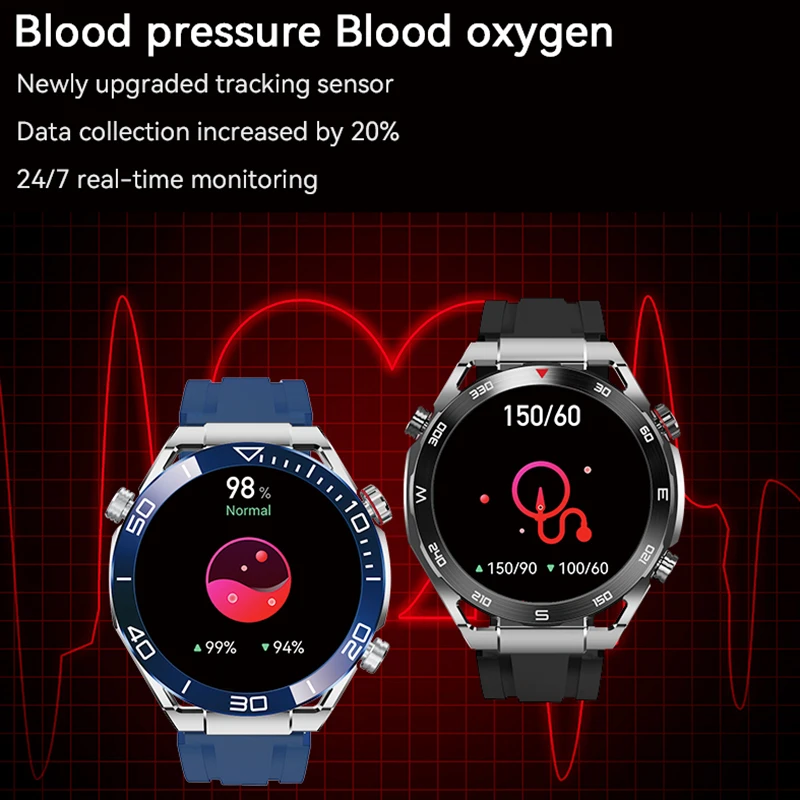 New Business Ultimate Smart Watch for Android ios Men Bluetooth Call Compass NFC 100+ Sprots Smartwatch Waterproof Watches smart watch