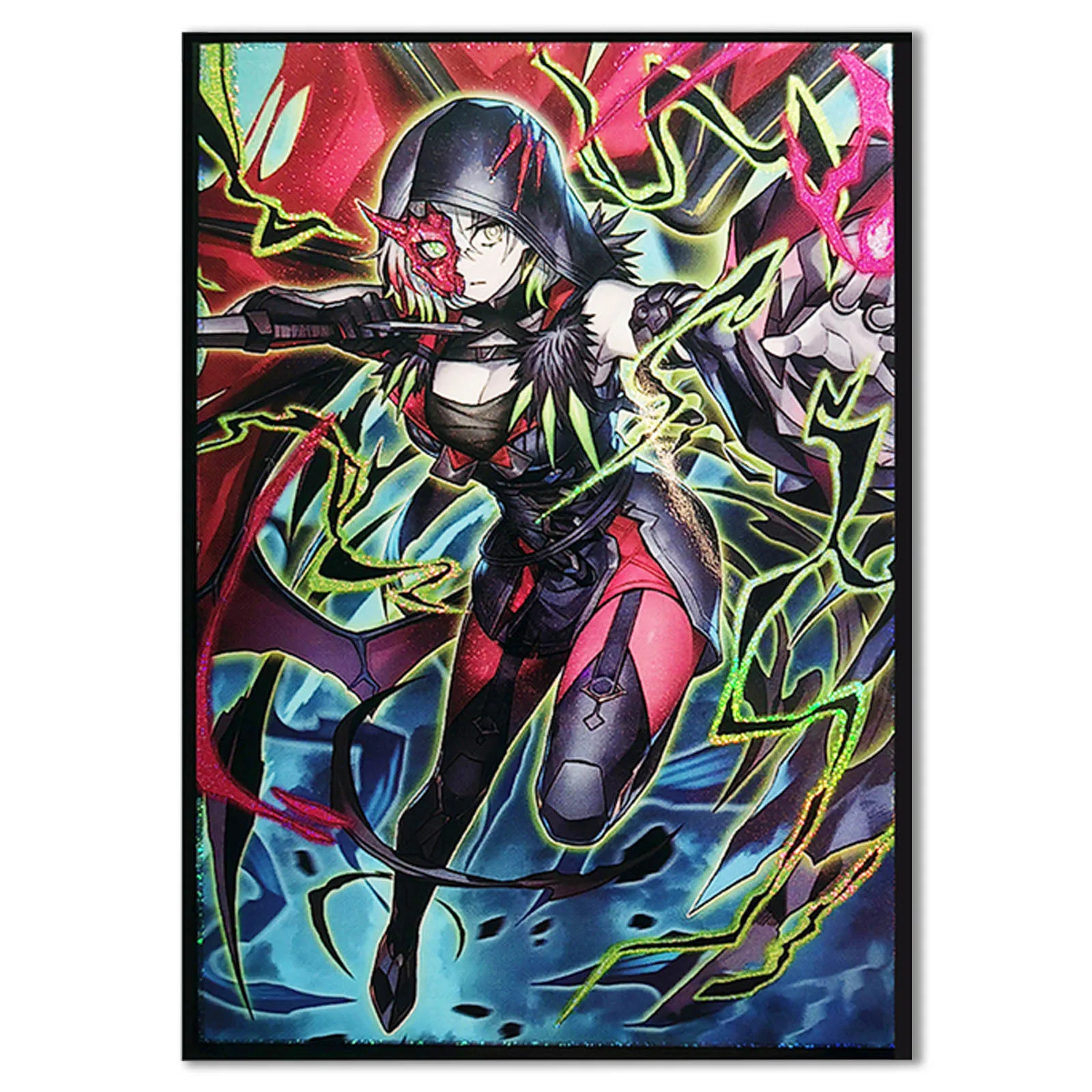

63x90mm 50ct Holographic (Diabellestarr the Dark Witch) Top Loading Trading Card Sleeves for YuGiOh/Japanese Sized Cards