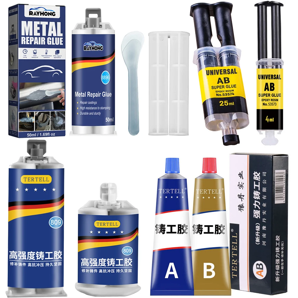 20/50/100g Magic Repair Glue AB Metal Cast Iron Repairing Adhesive Heat
