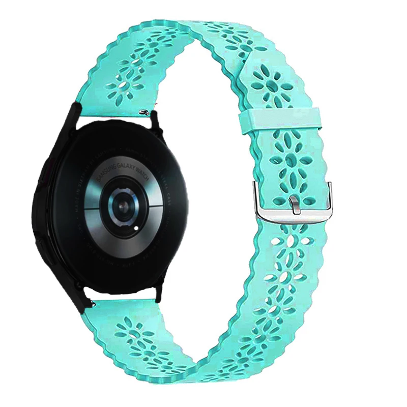 Women's Sport Lace Silicone Watch Strap - Stylish Bracelet Design, 20mm/22mm Band