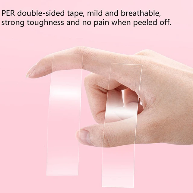 Transparent Double Sided Adhesive Safe Body Boob Push Up Tape Clothing  Clear Boobtape Bra Anti-Exposure Sticker Strips 3/5/9M