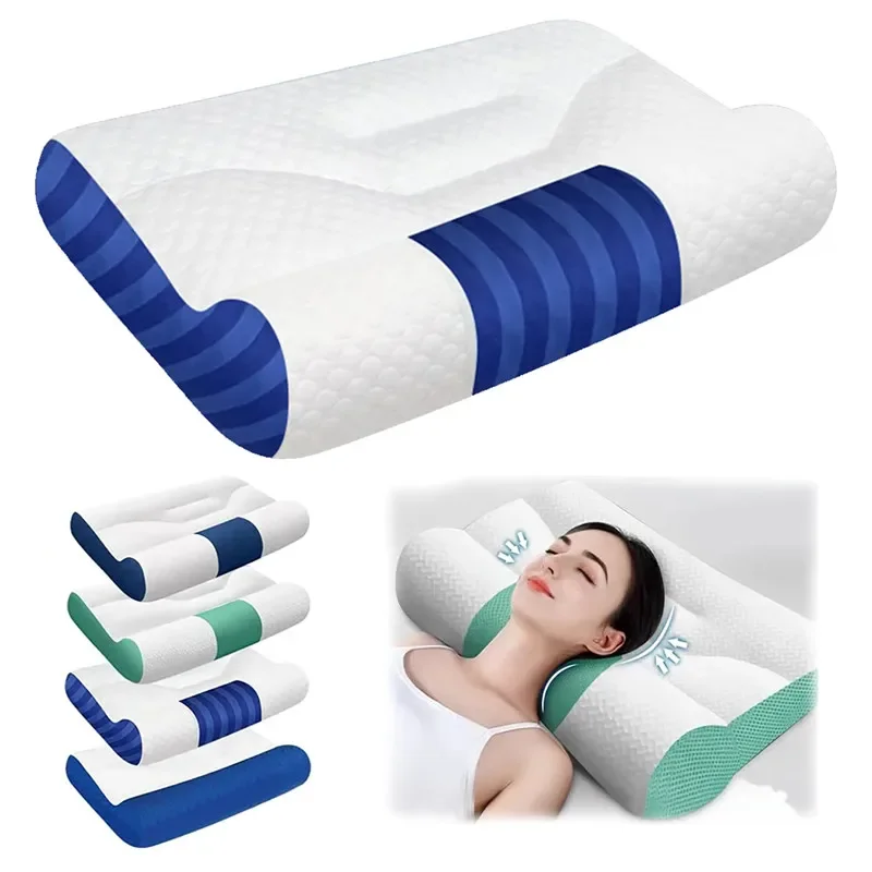 Memory Foam Pillow Ergonomic Pillow Neck Support Protect Neck Spine Orthopedic Bed for All Sleep Position 50x30cm