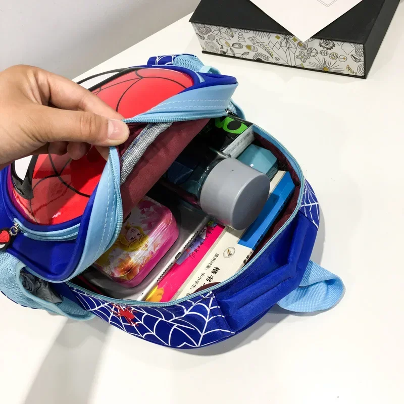 MINISO Disney Super Heroes Waterproof Children School Book Bag Cartoon Cute Kindergarten Personalized Print Spider Man Backpack