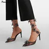 Fashion Mesh Lace Fowers Women Pumps Sandals Sexy Snake Coild Rhinestones Stiletto High heels Summer Autumn Wedding Prom Shoes 1