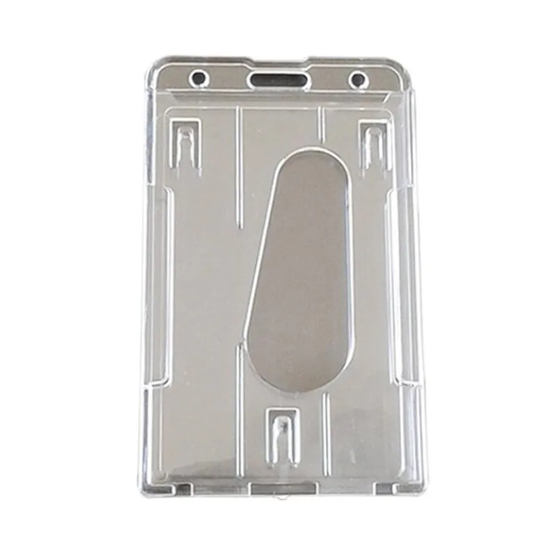 1PC Double Card Acrylic Plastic ID Badge Card Holder for Bank Credit Cards Protector Cardholder ID Cover Case Wallet card holder Credit card holder Card holder Card wallet Card sleeve Id card case Business card holder Card sleeves Id card holder Card binder Playing cards holder Document card wallet Wallet card bag
