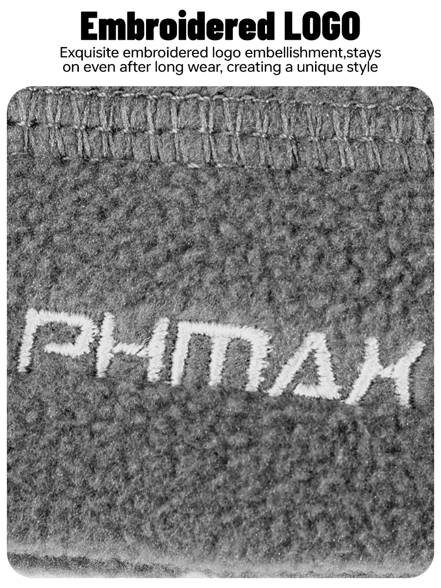 PHMAX Fleece Wintermütze Radfahren Wärmer Laufmütze Jagd Herren Mützen MBT Fahrrad Winddicht Outdoor Wandern Sturmhaube Damenmütze – Detail 5