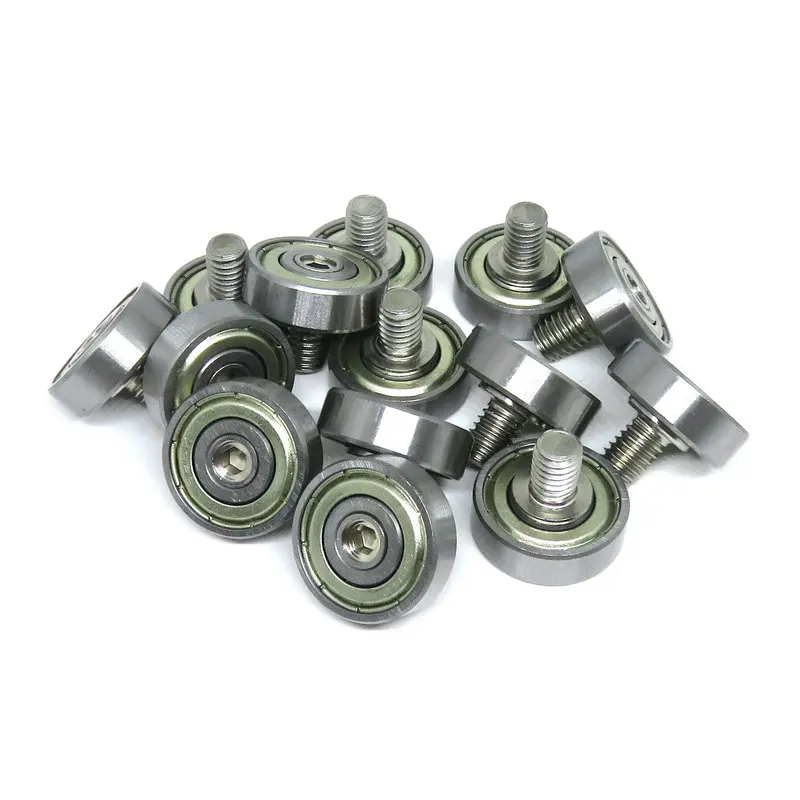 Rolos do Rolamento do Parafuso com m6 Rosca Js626196c1l8m6 Porta e Janela Polia da Roda do Guia do Metal od Seco 19 mm 10 Peças