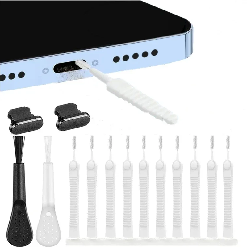 Kit de nettoyage de port de charge de téléphone portable, prise  anti-poussière pour iPhone 14, 13 Pro Max, outil de nettoyage de clavier  d'ordinateur, brosse de nettoyage - AliExpress