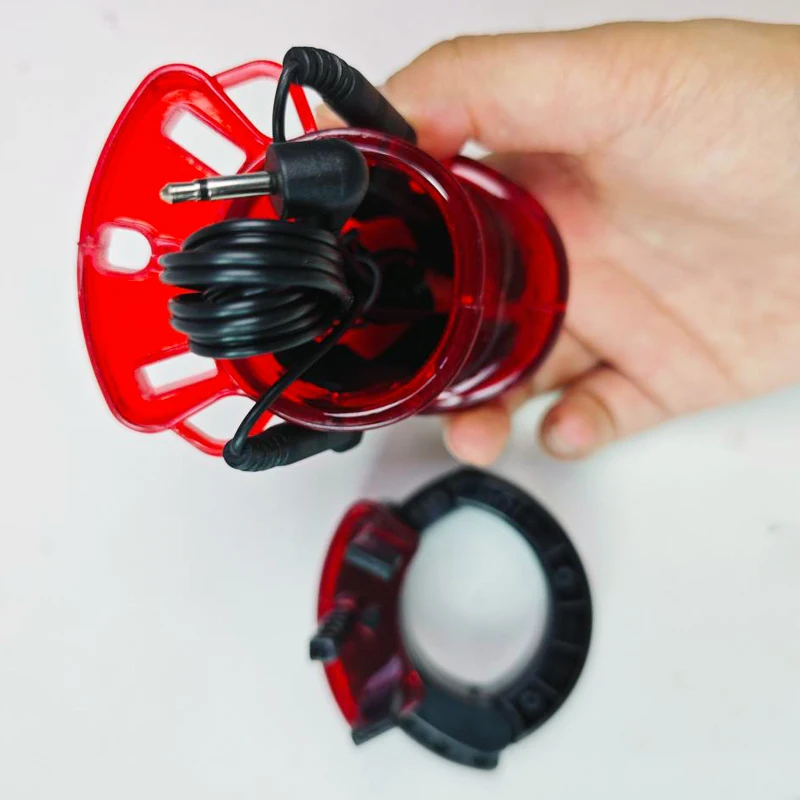 Adult Electro Shock Chastity Cage Penis Sleeve Male Sex Toys Electric Cock Cage Cock Ring Chastity Device For Men CB6000