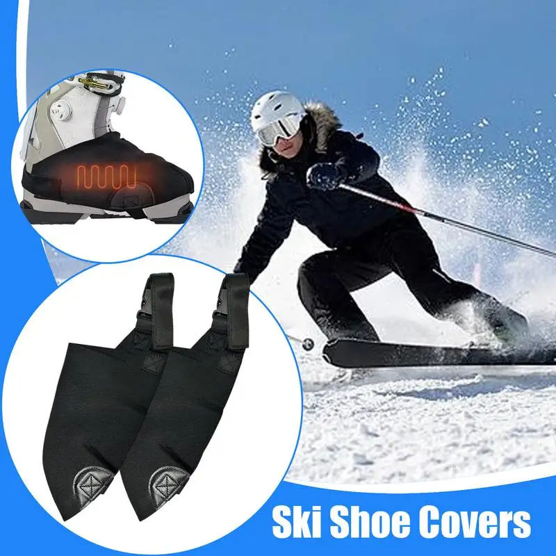 Ski Boot Covers For Warmth Weatherproof Ski Boot Warmers Boots Protection For Skiers Insulated Accessories Winter Sports