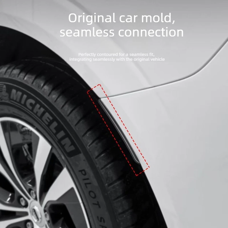 볼보 XC60 2018-2025용 소형 사이드 머드가드, 리어 휠 라이너 내부 틈새 보충 머드가드, 휠 아치 사이드 프로텍터, 자동차 부품