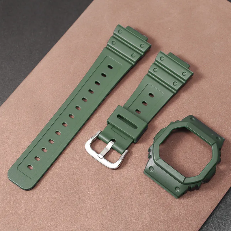 Silicone Watch Strap for Men - Small Square Design