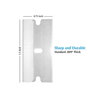 100pcs Razor Blades Scraper Metal Glass Glue Cleaner Remover Replacement Cutter Blades Carbon Steel Blade Car Tinting Tool ﻿ 2