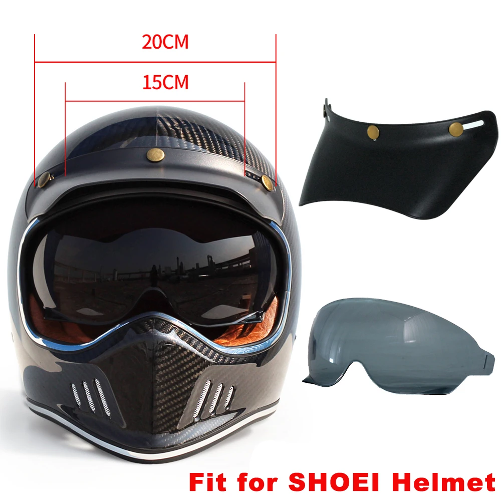Full Face Helmet Classic Motorcycle Helmet And Goggles DOT Daytona