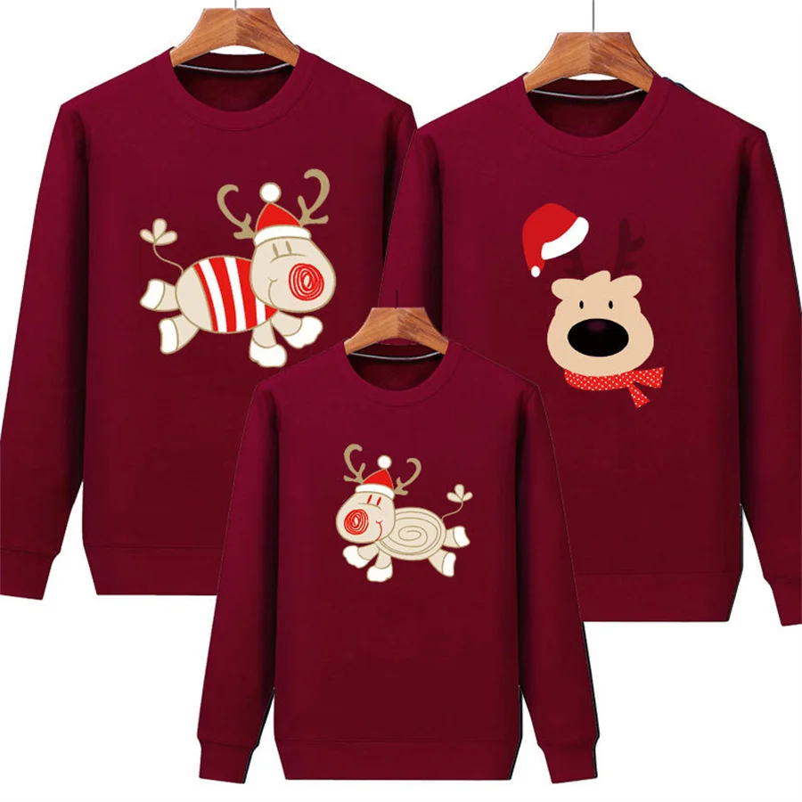 thumbnail image 4 of Look familiar para papá, mamá y yo Padre, madre, hija, hijo, Navidad, Año Nuevo, suéter de algodón, conjuntos, ropa a juego para la familia, 4 of 5
