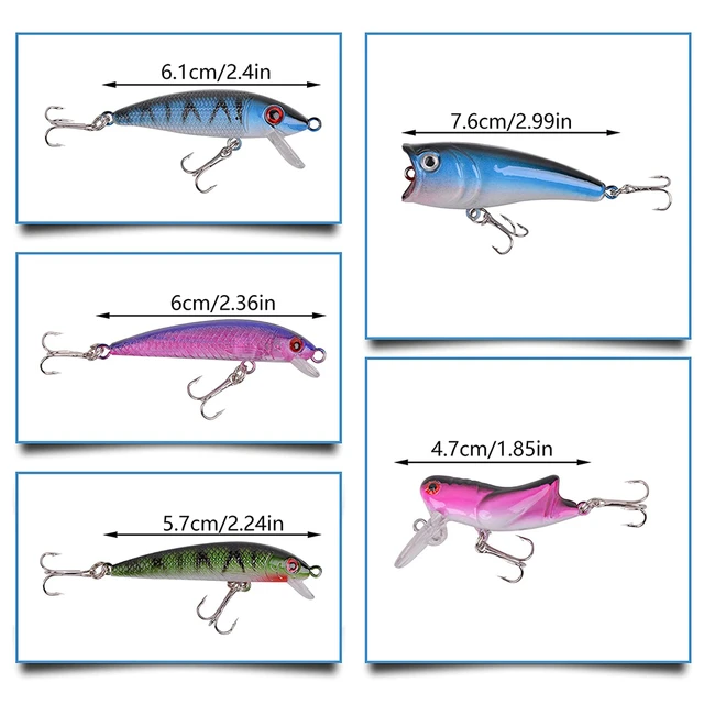 Metal Crankbaits Minnow Lures, Metal Fishing Lures Kit