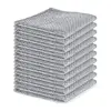 10Pcs Wire Dishwashing Rags, Double-Layer Steel Wire Cleaning Cloth, Non-Scratch Steel Wool Scrubber Cleaning Pads for Kitchen 1