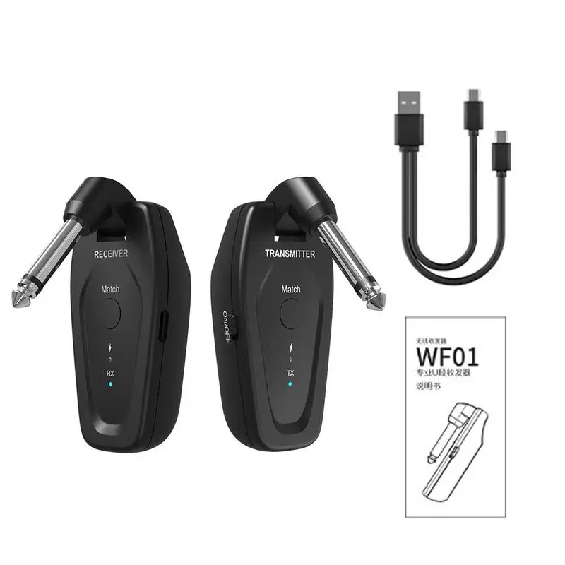 

Electric Guitar Wireless Transmitter Wireless System For Guitar Plug And Play Wireless System For Guitar With 50-Meter