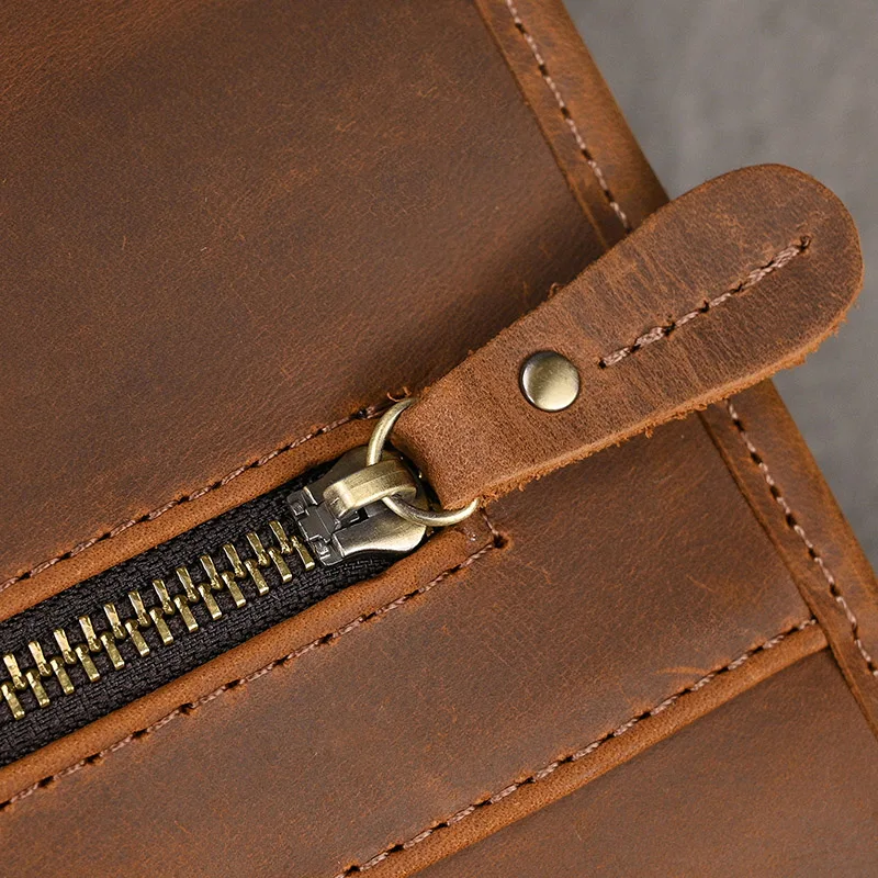 Brown Mens Large Leather Travel Laptop Bags Briefcase