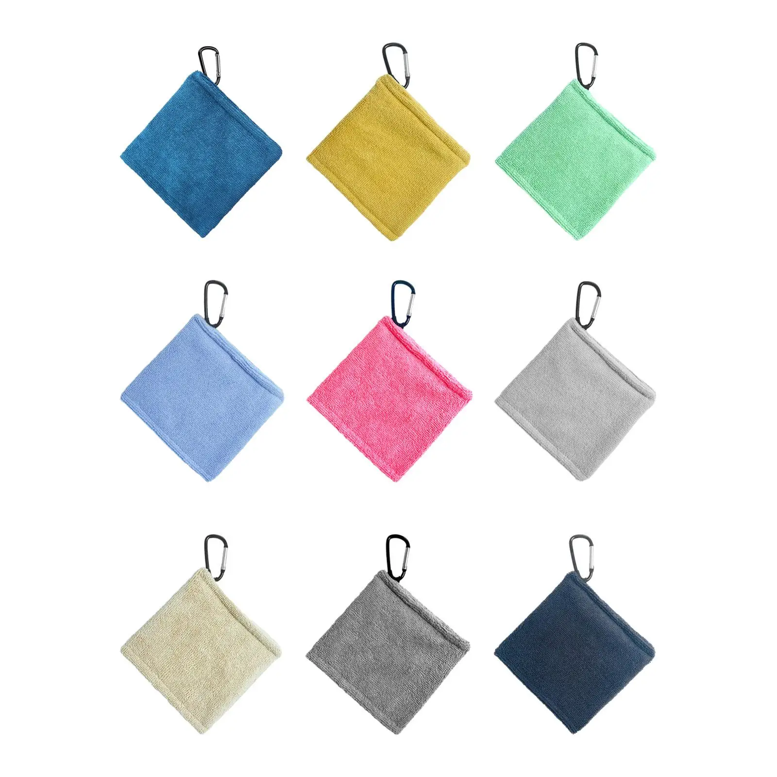 

Golf Ball Towel with Clip Small Size for Men Women Portable Golf Accessories Golf Ball Cleaner Pocket Gifts for Men Women