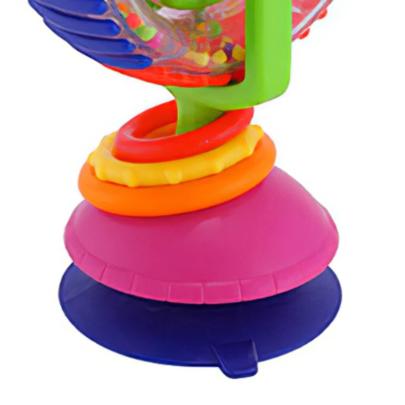 7&rsquo;&rsquo; Suction Cup Dining Chair Toy ABS Plastic for Sky Wheel Rattle Parent-Children Interactive Toy Strong Fixed Baby Favo
