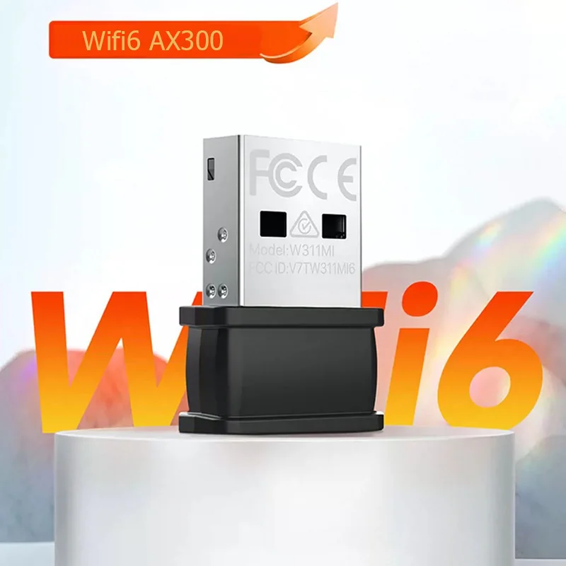 CLE WIFI / BLUETOOTH Tenda CLÉ WIFI 6 AX1800 bi-bande,Dongle WiFi Puissant,  USB 3.0 WIFI, MU-MIMO, pour PC/Desktop/Laptop, Windows 11-10. U18