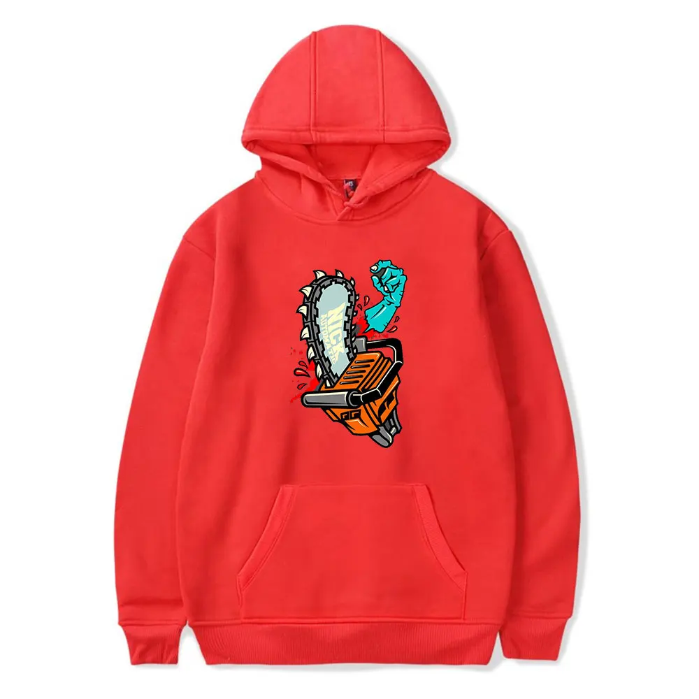 2024 motosserra nova moda outono inverno kawaii estilo anime harajuku feminino/masculino hip hop camisolas com capuz roupas