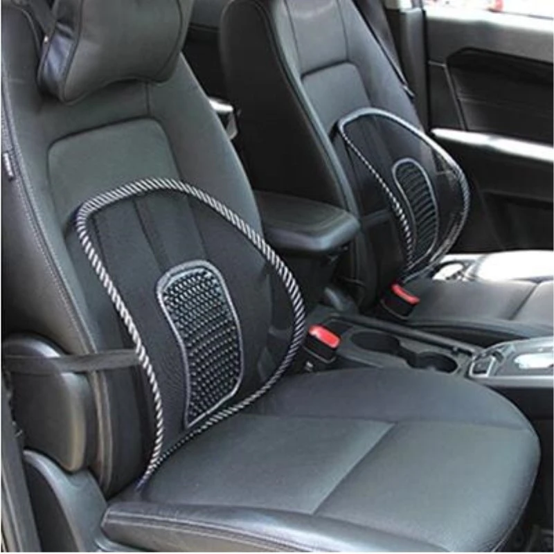 

2PCS Universal Car Back Support Chair Massage Lumbar Support Waist Cushion Mesh Ventilate Cushion Pad for Car Office Home