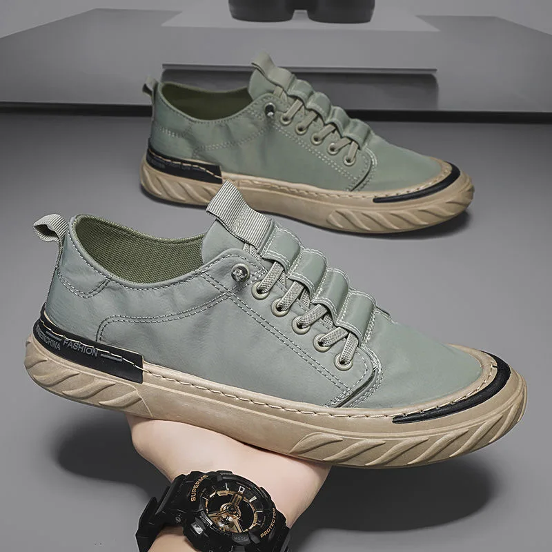 Autumn and Spring Mens Casual Shoes New Ice Silk Breathable Deodorant Work Men Flats Casual Lightweight Men Sneakers