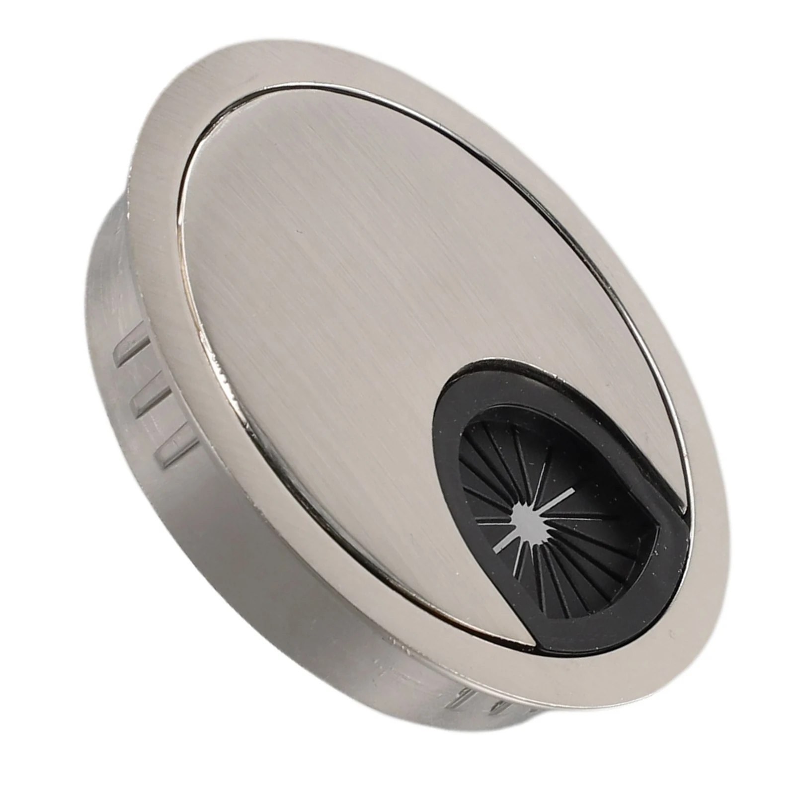 Description Picture 6 of item1/2Pcs Zinc Alloy Wire Hole Cover 50mm 60mm 80mm Desk Metal Grommet Table Cable Organizer Tidy Wire Hole Cover