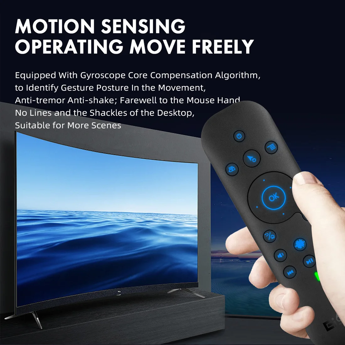 음성 원격 제어 G60S Pro 2.4G 블루투스 듀얼 모드 IR 안드로이드 TV 박스용 백라이트 에어 마우스로 학습