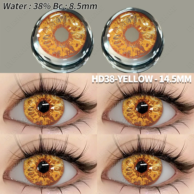 Contact Lenses EYESHARE Cosplay Colored 2pcs Colorful Blue Anime Halloween Makeup Color