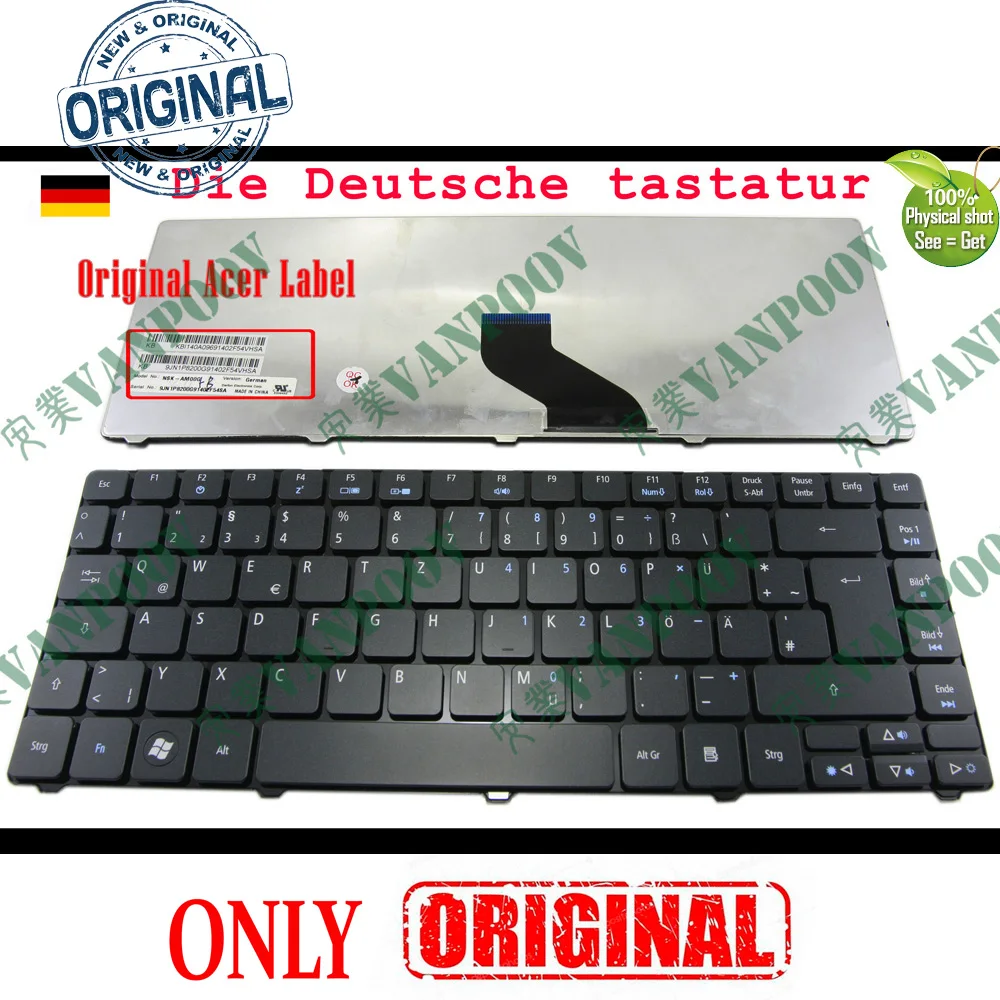 

New QWERTZ Laptop Keyboard for Acer Aspire 3810 4740 4740G 4741 4741G 4741Z 4741ZG 4820TG 5935 5935G 5940 German Deutsch GR DE