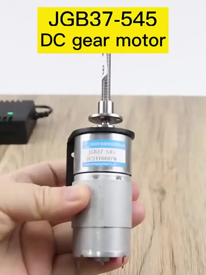12 В 18 Вт 24 23 Микроредукторный двигатель постоянного тока M6 Винтовой вал 37 мм