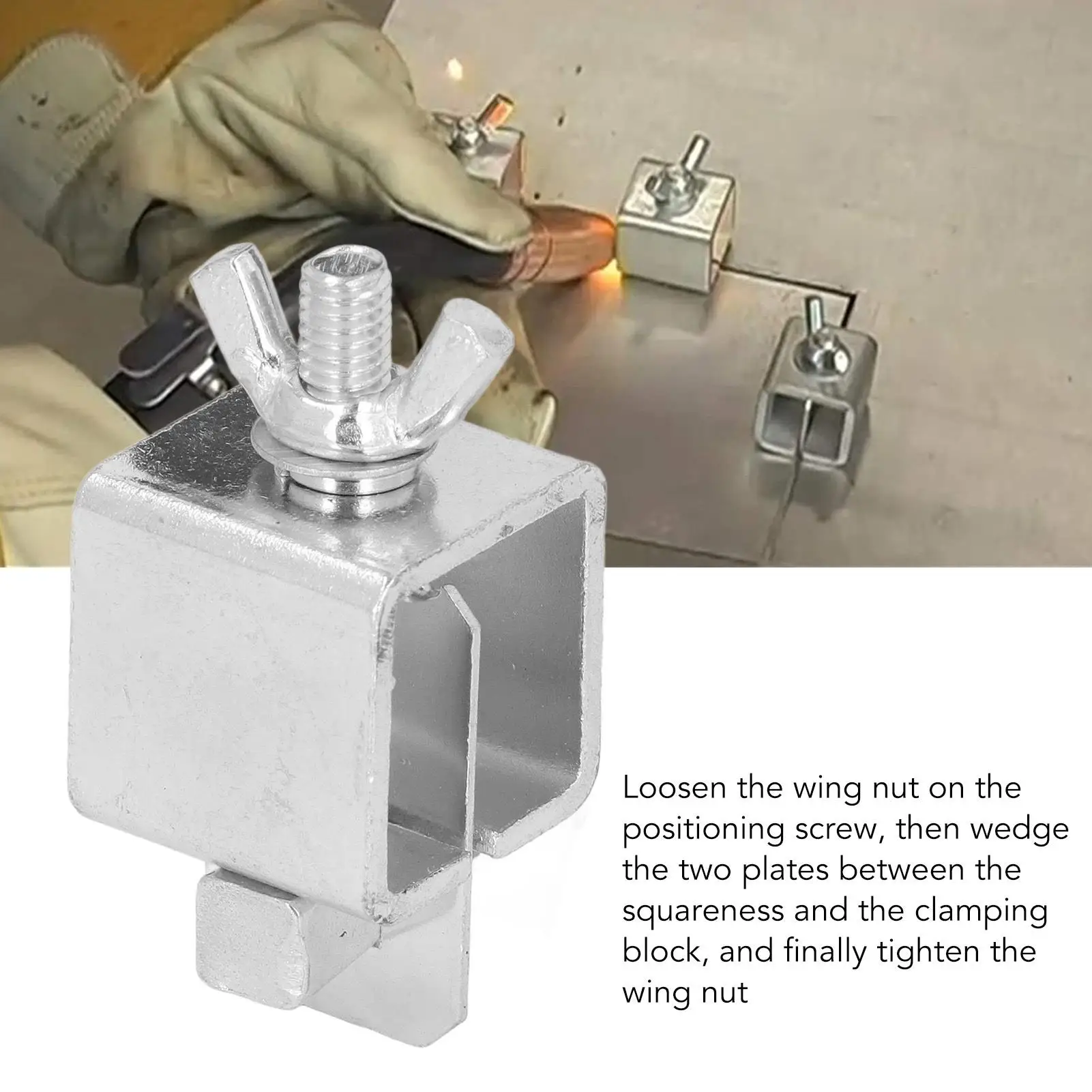 8Pcs Silver Butt Welding Clamps for Auto Body Panel-Aluminum Alloy Butterfly Clamp Set