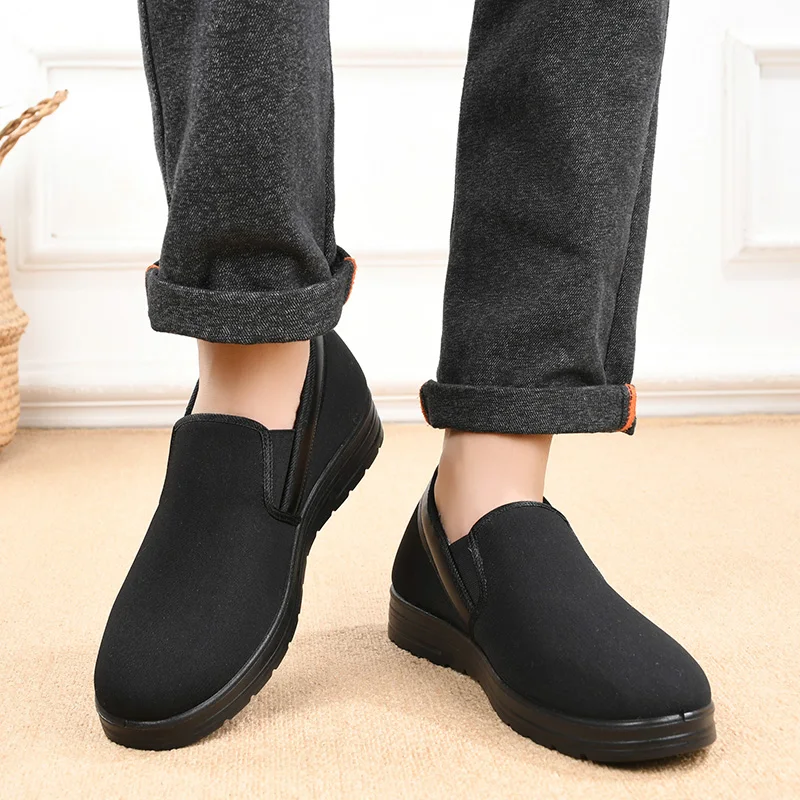 Winter Cotton Boots For Men Warm Fur Soft Male Platform Snow Boots Man Ankle Boot Winter Men's Sneakers Plus Casual Man Shoes