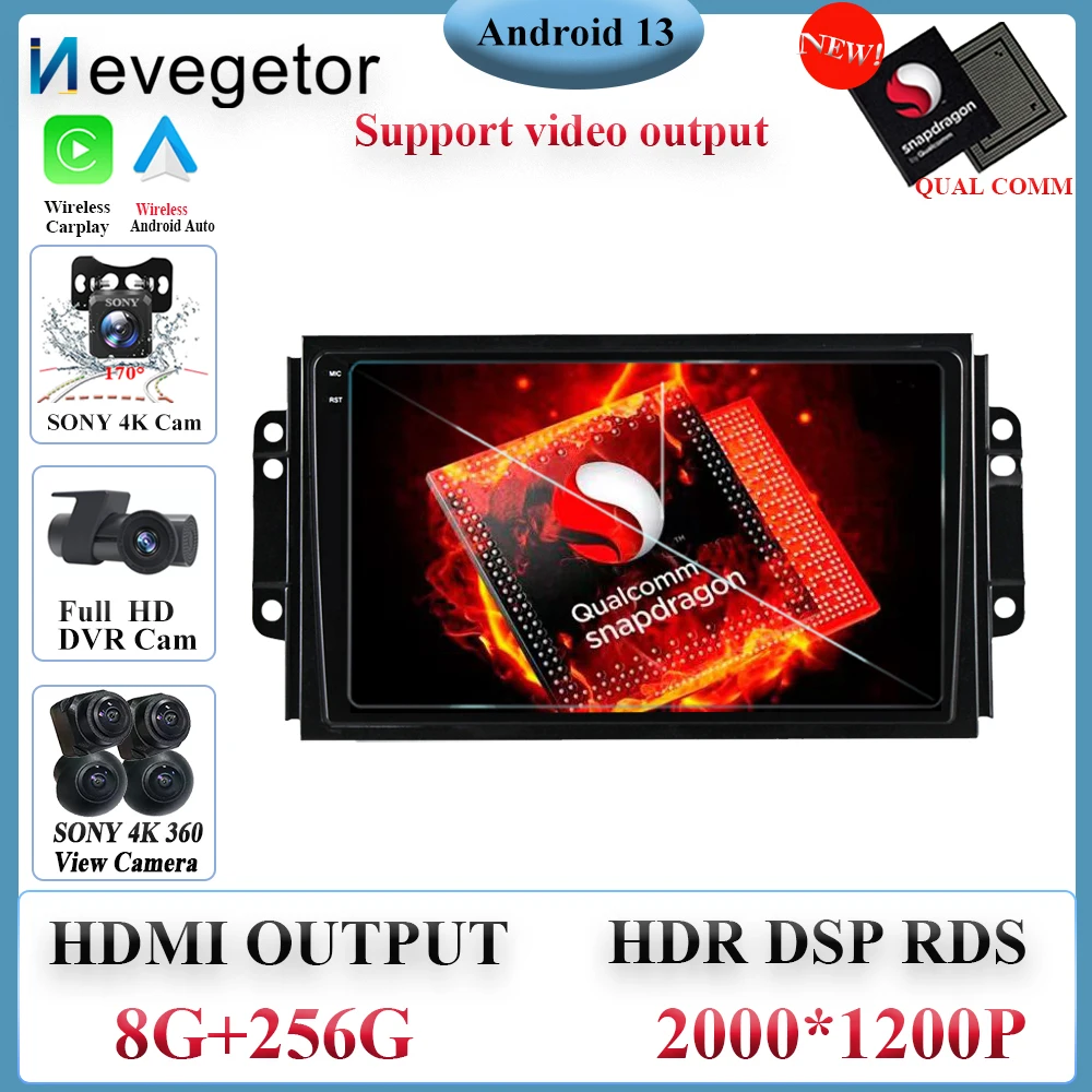 

Qualcomm Snapdragon Android 13 For Chery Tiggo 3 2016 - 2018 High-performance HDR QLED Screen Multimedia Player GPS Navigation