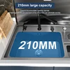 Hidden Cup Washer Sink With Cover Panel Stainless Steel Kitchen Sink With Trash Can Large Single Slot Multifunctional Wash Basin 3